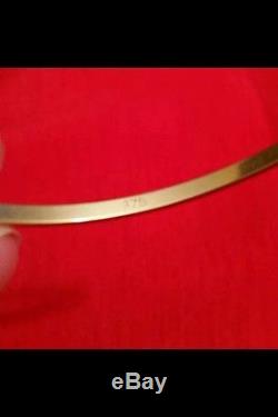 100% Genuine Vintage 9ct Solid Gold Bangle. Made In UK. As NEW