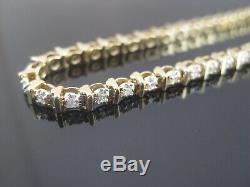 14ct Gold Diamond Tennis Bracelet 0.50 + Carat Not 9ct 18ct Immaculate 7 8 Gram