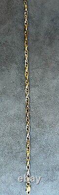 14ct Two Tone Gold Bracelet 2.86G n048900228132 th. Hh 22/07