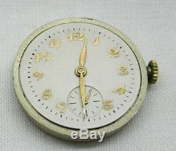 1930's Gents 9ct Rose Gold Cushion Shaped Bracelet Watch