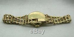 1950's Ladies Lovely 9ct Gold Rolex Solid Gold Bracelet Watch