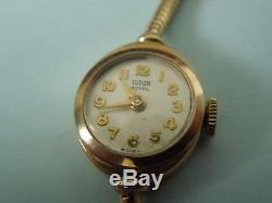 1958 Ladies 9ct Gold Rolex Tudor, Royal bracelet watch with original rare box