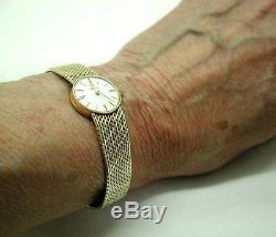 1960's Ladies 9ct Solid Gold Omega Bracelet Watch