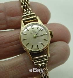 1960's Vintage Ladies 9ct Gold Omega Bracelet Watch