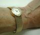 1970's Vintage Ladies Heavy Solid 9ct Gold Omega Automatic Date Bracelet Watch