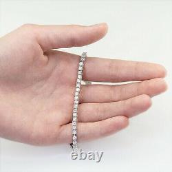 1.75 Ct Round Brilliant Cut Natural Diamond Tennis Bracelet Hallmark White Gold