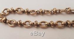 (1) Unique 9ct Solid Gold Fancy Crossover Bracelet Full British Hallmark