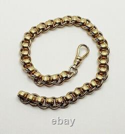 20.5g 9ct Yellow gold 8.5'' Roller ball bracelet solid gold