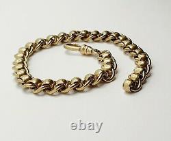 20.5g 9ct Yellow gold 8.5'' Roller ball bracelet solid gold