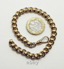 20.5g 9ct Yellow gold 8.5'' Roller ball bracelet solid gold