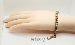 20.5g 9ct Yellow gold 8.5'' Roller ball bracelet solid gold