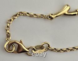 2.38g 9ct Yellow Gold Belcher Branch Link Bracelet 19cm Rolo Dainty Twig 375 9kt