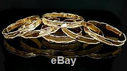 375 9ct/9k Yellow Gold Ladies Bangle Size 65 mm Solid Genuine 30.6 Grams