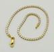 375 9ct Real Yellow Gold 2mm Diamond Tennis Bracelet 7.5 Inch Simulated New