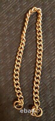 375 9ct Solid Gold Curb Bracelet 15.55 Grams