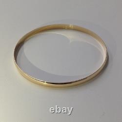 375 9ct Solid Yellow Gold Bangle X 1 Ladies Fully Hallmarked Stackable