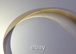 375 9ct Solid Yellow Gold Bangle X 1 Ladies Fully Hallmarked Stackable