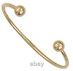 375 9ct Yellow Gold Baby / Kids Torque Bangle Fully Hallmarked & Boxed