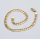 375 9ct Yellow Gold Mens 5mm Flat Curb Bracelet Brand New 8.5 Inches