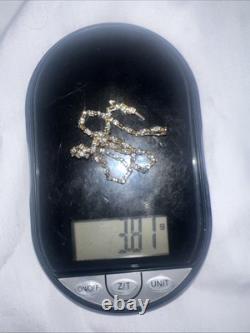 3.82 grams 9 carat gold bracelet womens with diamonds