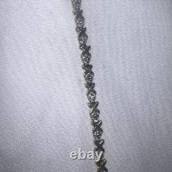 3.82 grams 9 carat gold bracelet womens with diamonds