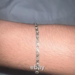 3.82 grams 9 carat gold bracelet womens with diamonds