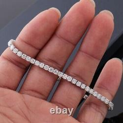 4.50 carat Round Brilliant Cut Diamond Tennis Bracelet Uk Hallmark White Gold