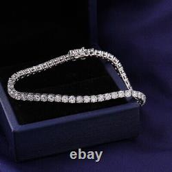 4.50 carat Round Brilliant Cut Diamond Tennis Bracelet Uk Hallmark White Gold