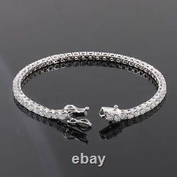 4.50 carat Round Brilliant Cut Diamond Tennis Bracelet Uk Hallmark White Gold