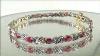 4ct Ruby And Diamond Bracelet With 9ct White Gold And 9ct Yellow Gold