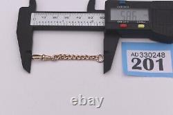 58mm ANTIQUE 9ct GOLD DOG CLIP ALBERT CHAIN NECKLACE BRACELET EXTENDER 3.3g