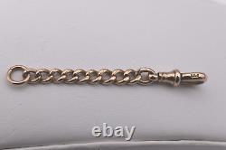 58mm ANTIQUE 9ct GOLD DOG CLIP ALBERT CHAIN NECKLACE BRACELET EXTENDER 3.3g