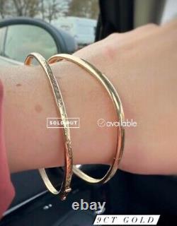 5g 9ct Yellow Gold Bangle Bracelet Beautiful PlainHallmarked UK 9k 9 Carat