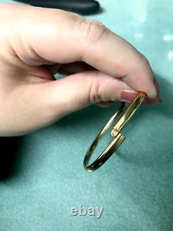 5g 9ct Yellow Gold Bangle Bracelet Beautiful PlainHallmarked UK 9k 9 Carat
