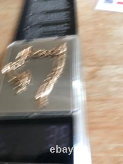 7&1/2 inch 9 carat gold figaro bracelet 3.9 g needs new spring closure