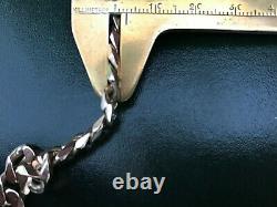 8.25 9CT SOLID HEAVY (not Hollow) GOLD CURB BRACELET FULL UK HALLMARK 31.3 gr