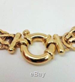 8.35g Fancy Link Bracelet 9ct Yellow Gold (5087)