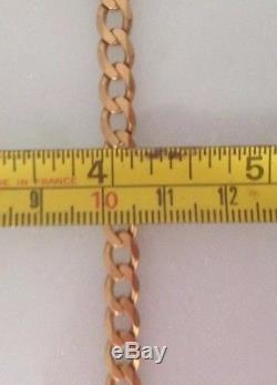 8.5 Curb Chain Bracelet 9ct Gold 375 Yellow Gold Solid 11.3g. Quality NOT Scrap