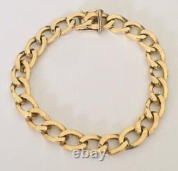 9CT 375 Gold Curb Bracelet 8 Inch Length / weight 11.43 grams, Hallmarked