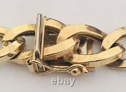 9CT 375 Gold Curb Bracelet 8 Inch Length / weight 11.43 grams, Hallmarked