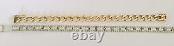 9CT 375 Gold Curb Bracelet 8 Inch Length / weight 11.43 grams, Hallmarked