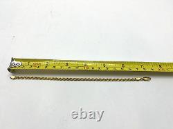 9CT 375 Gold Rope Twist Bracelet 6.02g Hallmarked Vintage #786