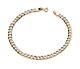 9ct Gold 7.5 Inch Curb Ladies Bracelet Uk Hallmarked 2.5mm Width