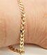 9ct Gold Bracelet 8 Inch Solid Curb Chain Hallmarked 9 Carat Yellow Gold New 5mm