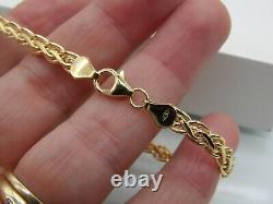 9CT GOLD BRACELET CELTIC KNOT WEAVE LINK HALLMARKED 9 CARAT YELLOW GOLD 7.5inch