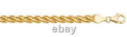 9CT GOLD BRACELET CELTIC KNOT WEAVE LINK HALLMARKED 9 CARAT YELLOW GOLD 7.5inch