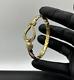 9ct Gold On Silver Men's / Ladies Heavy Hook Bangle (uk Made)