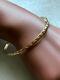 9ct Solid (not Hollow) Gold Patterned Bangle Nice Quality Piece Uk Hallmark