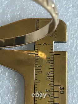 9CT SOLID (not Hollow) GOLD Patterned BANGLE NICE QUALITY PIECE UK HALLMARK