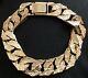 9ct Solid Gold Bracelet Curb Chain Link Heavy 57.00g 2.01oz Yellow Gold Mens